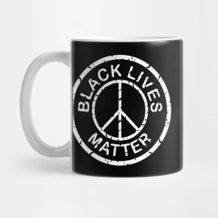 black lives matter peace sign Mug